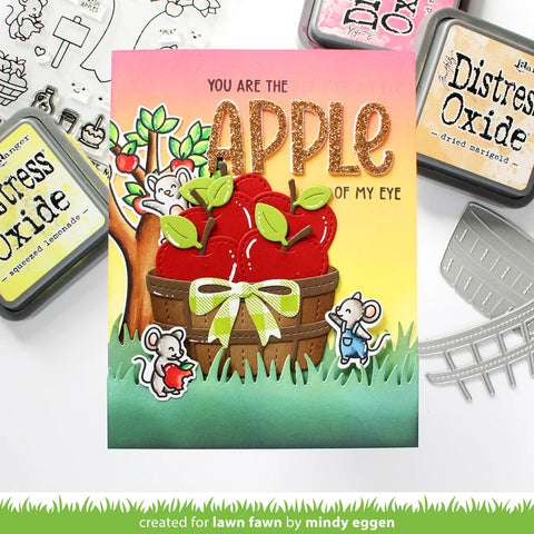 Lawn Fawn - Build-a-Barrel: Apple Dies
