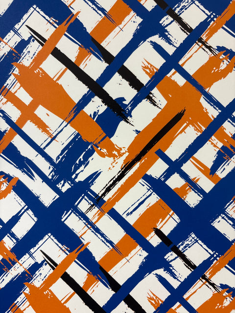 12"x 12" Paint Plaid Single-Sided Paper