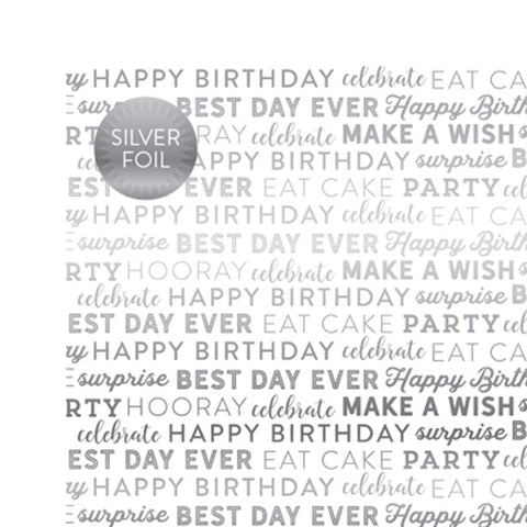 Echo Park 12"x 12" White Celebrate Foil Double-Sided Cardstock