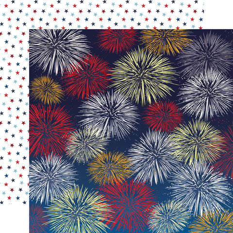Echo Park - 12"x 12" Firework Fiesta (God Bless America) Double-Sided Paper