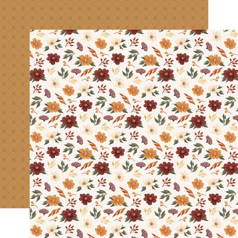 Carta Bella - 12"x 12" Fall Floral Picks (Here Comes Autumn) Double-Sided Paper