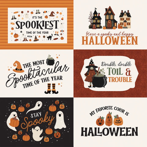 Carta Bella - 12"x 12" 6x4 Journaling Cards (Handmade Halloween) Double-Sided Paper