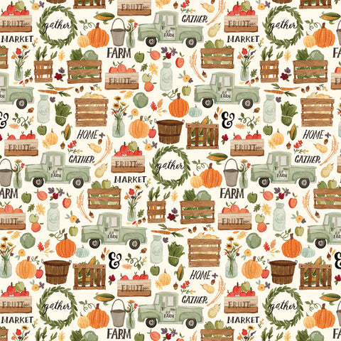 Carta Bella - 12"x 12" Fall Harvest (Hello Autumn) Double-Sided Paper