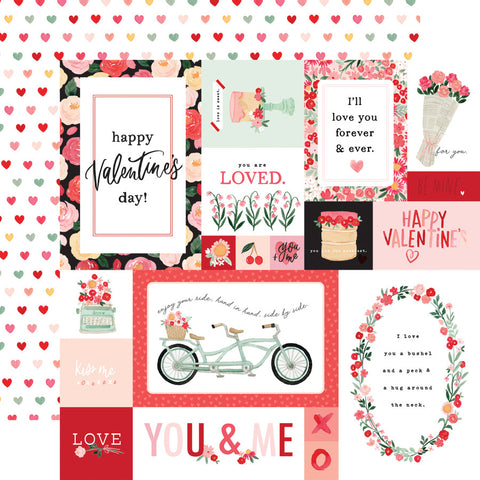 Carta Bella - 12'x 12" Multi Journaling Cards (My Valentine) Double-Sided Paper