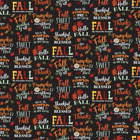 Carta Bella - 12"x 12"Fall Sweet Fall (Welcome Autumn) Double-Sided Paper