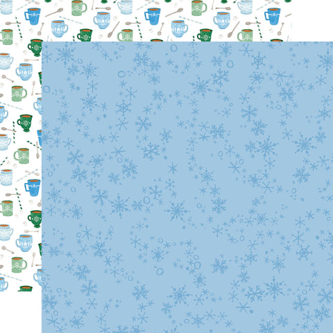 Carta Bella - 12"x 12" Swirly Snowflakes (Winter Market) Double-Sided Paper