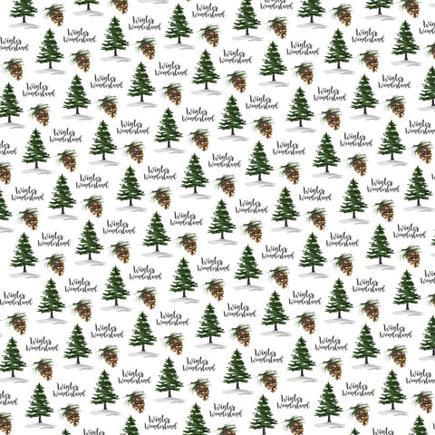 Carta Bella - 12"x 12" Winter Wonderland (Welcome Winter) Double-Sided Paper