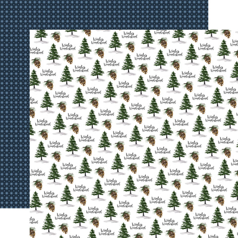 Carta Bella - 12"x 12" Winter Wonderland (Welcome Winter) Double-Sided Paper