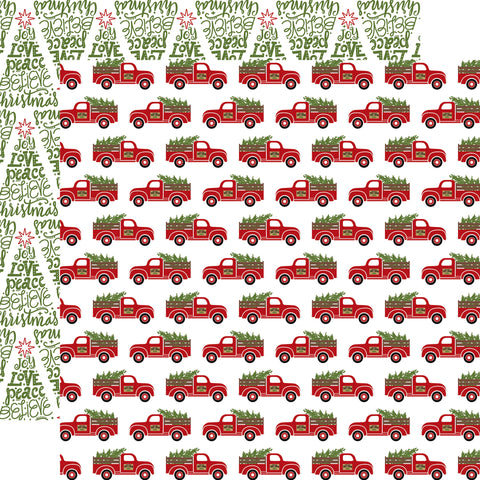 Echo Park - 12"x 12" Fresh Cut Trees (Celebrate Christmas) Double-Sided Paper