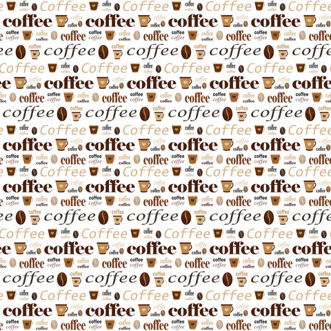 Scrapbook Supply - Oh Beans (Coffee Lover Collection) Double-Sided Paper