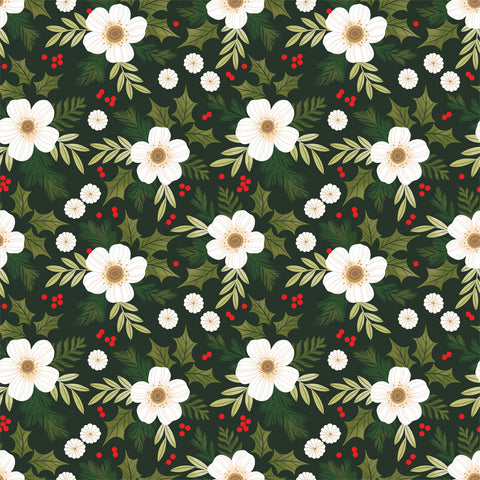 Echo Park - 12"x 12" Festive Floral (Christmas Joy) Double-Sided Paper
