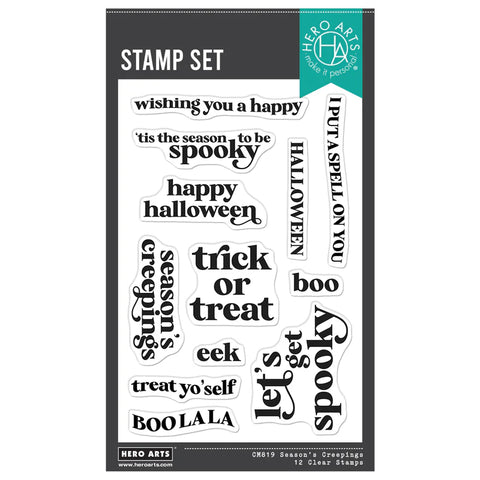 Hero Arts - Season's Creepings Stamp Set