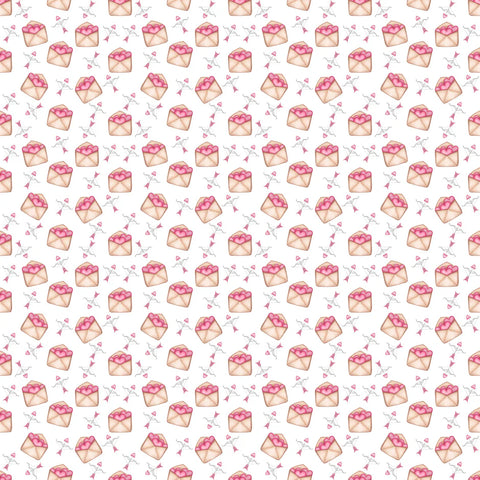 Scrapbook Supply - 12'x 12" Love Notes (Cupid's Calling Collection) Double-Sided Paper