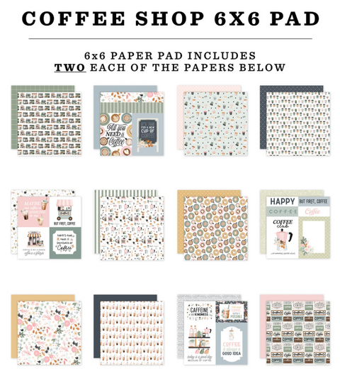 Carta Bella - 6x6 Coffee Shop Paper Pad