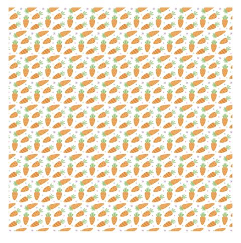 Echo Park - 12'x 12" Fresh Carrots (Easter Basket) Double-Sided Paper