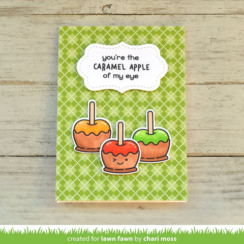 Lawn Fawn - Caramel Apple Stamp Set