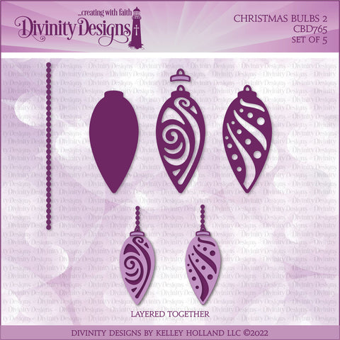 Divinity Designs - Christmas Bulbs Dies (CBD765)