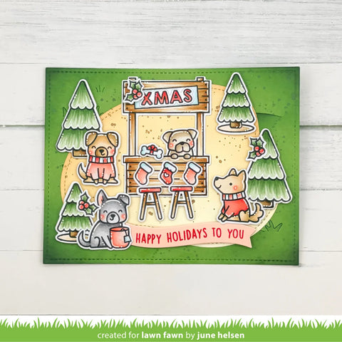Lawn Fawn - Cozy Dogs Dies