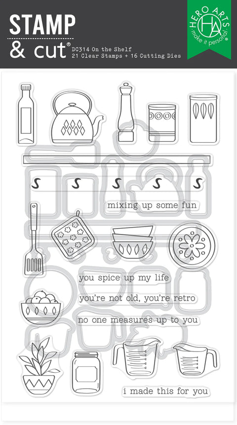 Hero Arts - On the Shelf Stamp & Die Combo