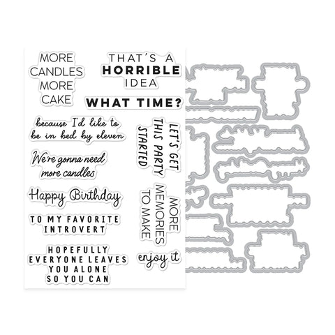 Hero Arts - Birthdays Inside & Out Stamp & Die Combo
