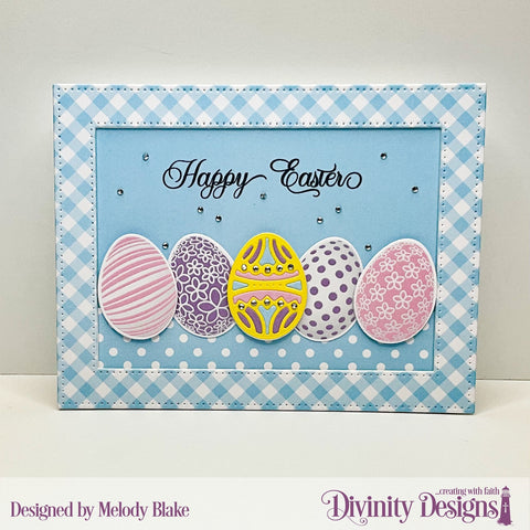 Divinity Designs - Flower Eggs Paper/Die Duo (CBD157-132)
