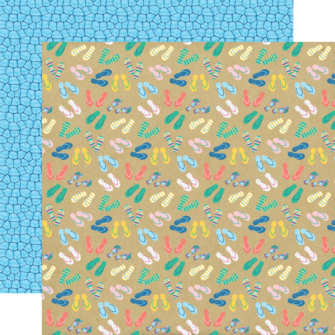 Echo Park - Summer Shoes (Dive into Summer) Double-Sided Paper