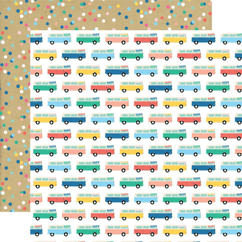Echo Park - Adventure Bus (Dive into Summer) Double-Sided Paper