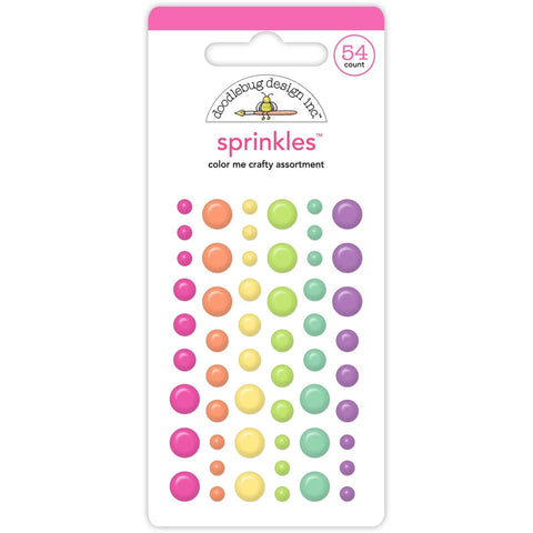 Doodlebug - Sprinkles - Color Me Crafty Assortment - (54 Count)