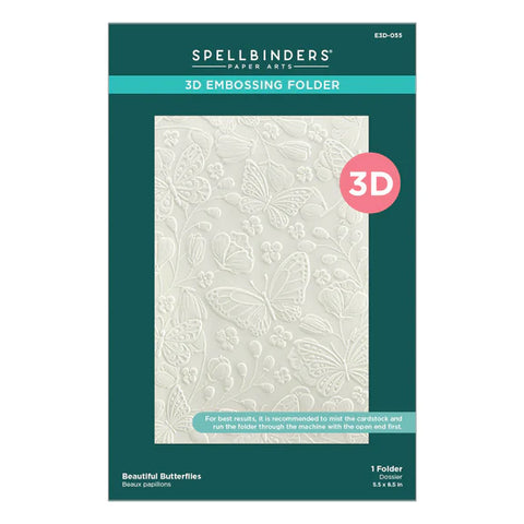 Spellbinders - Beautiful Butterflies 3D Embossing Folder