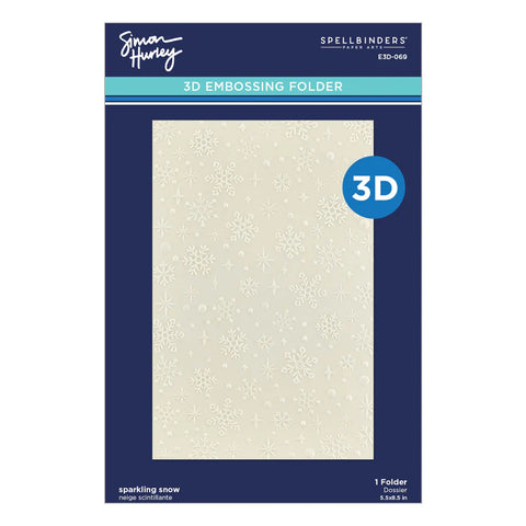 Spellbinders - Sparkling Snow 3D Embossing Folder