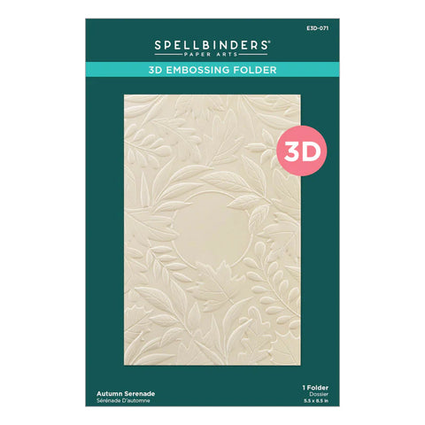 Spellbinders - Autumn Serenade (Serenade of Autumn Collection) 3D Embossing Folder