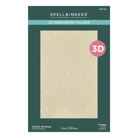Spellbinders - Country Christmas 3D Embossing Folder (Country Christmas Collection)