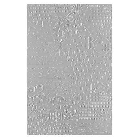 Spellbinders - Distress Mix 3D Embossing Folder