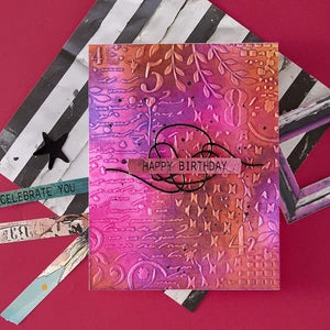 Spellbinders - Distress Mix 3D Embossing Folder