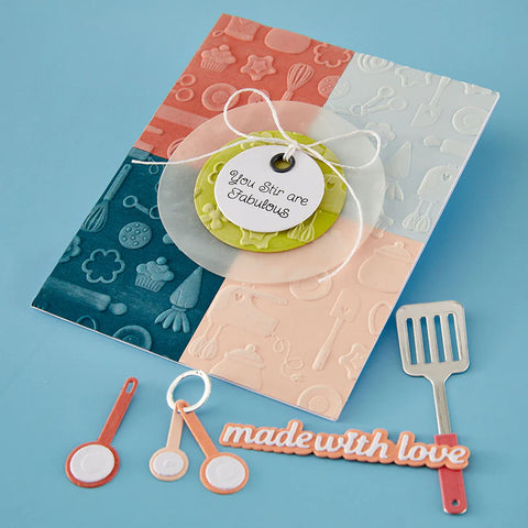 Spellbinders - Confection Companions 3d Embossing Folder by Tina Smith
