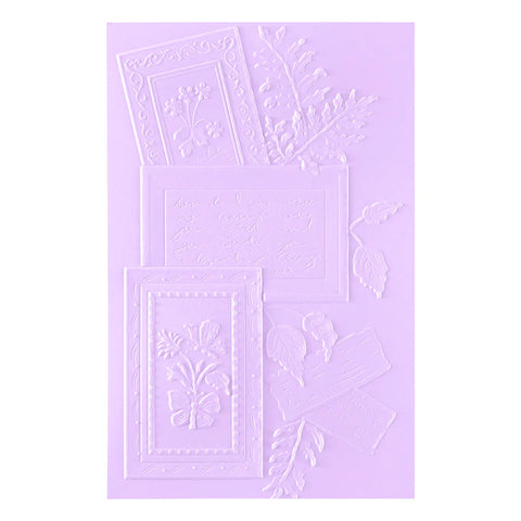 Spellbinders - Ode to a Poet 3D Embossing Folder by Susan Tierney-Cockburn