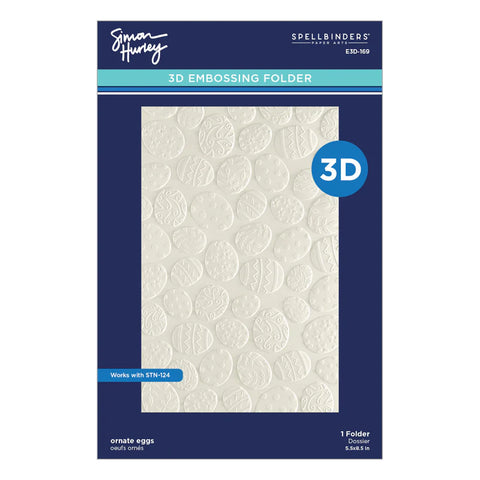 Spellbinders - Ornate Eggs 3D Embossing Folder by Simon Hurley