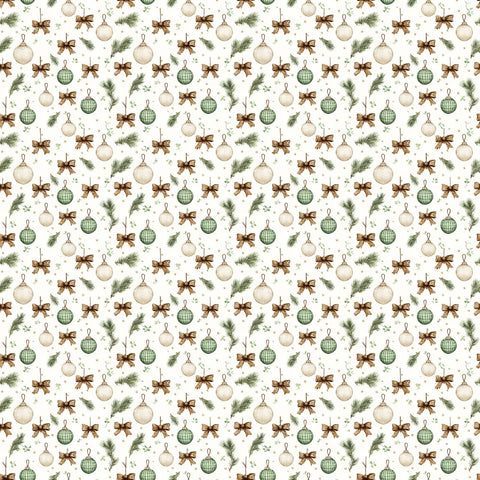 Scrapbook Supply - 12"x 12" Nutcracker (Evergreen Christmas Collection) Double-Sided Paper