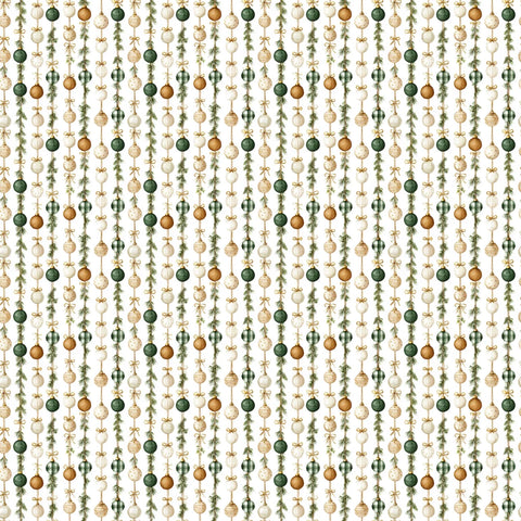 Scrapbook Supply - 12"x 12" Holiday Cheer (Evergreen Christmas Collection) Double-Sided Paper