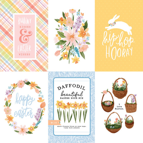 Echo Park - 12'x 12" 4x6 Journaling Cards (My Favorite Easter) Double-Sided Paper