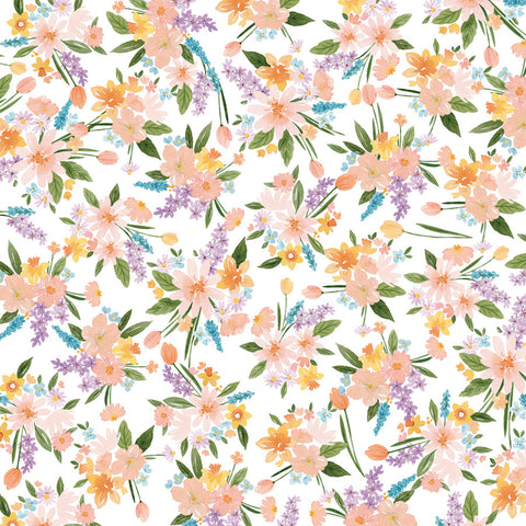 Echo Park - 12'x 12" Easter Bouquet (My Favorite Easter) Double-Sided Paper