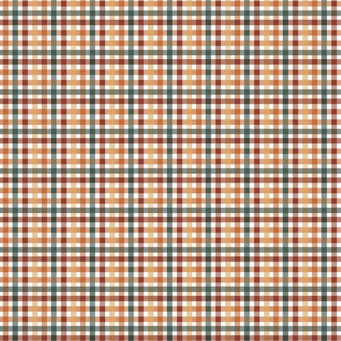 Echo Park - 12"x 12" Autumnal Plaid (Feels Like Fall) Double-Sided Paper