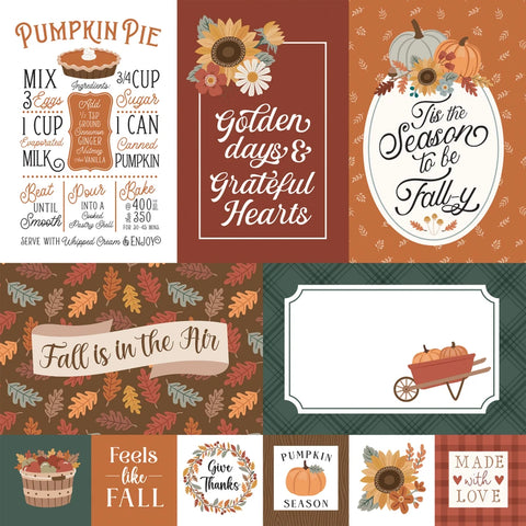 Echo Park - 12"x 12" Multi Journaling Cards (Feels Like Fall) Double-Sided Paper
