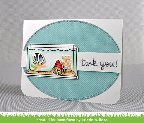 Lawn Fawn - Small Stitched Oval Stackables Dies