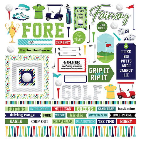 Photoplay 12"x 12" Golf MVP Paper Pack by Becky Moore