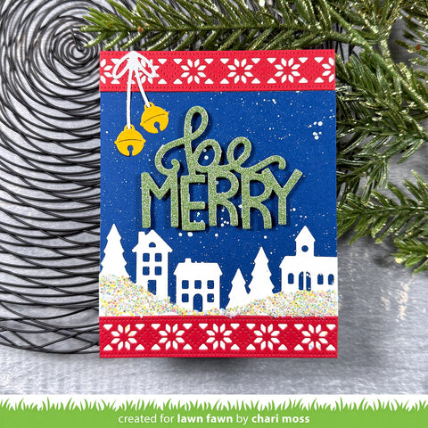 Lawn Fawn - Nortic Snowflake Border Die