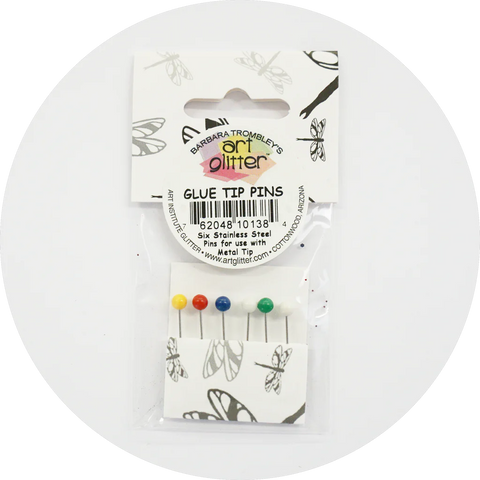 Art Glitter Glue - Glue Tip Pins (6 Count)