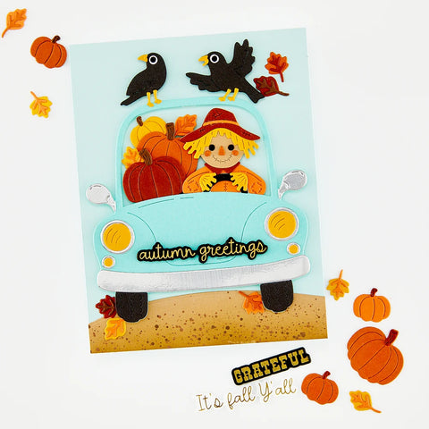Hero Arts - Beep Beep Leaf Peepers Die Set