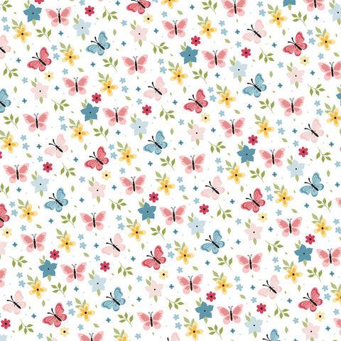 Echo Park - 12"x 12" Butterflies & Flowers (In Full Bloom) Double-Sided Paper