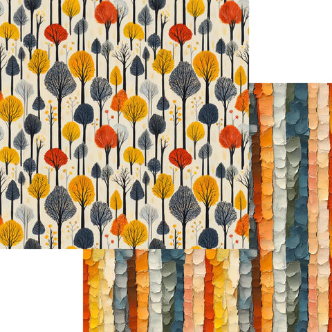 Scrapbook Supply - Fall in Love (Indigo Fall Collection) Double-Sided Paper